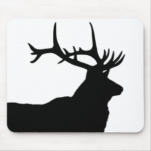 Elchkopf-Silhouette Mousepad
