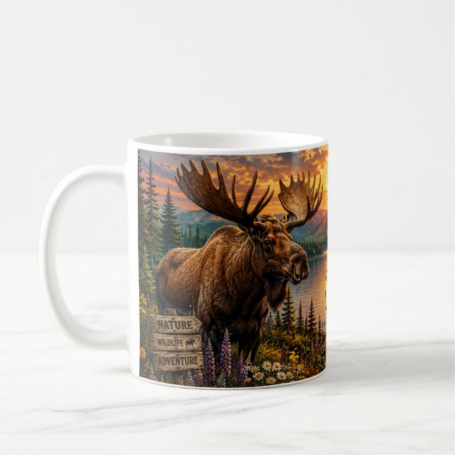Elchland Fryeburg Maine Kaffeetasse (Links)