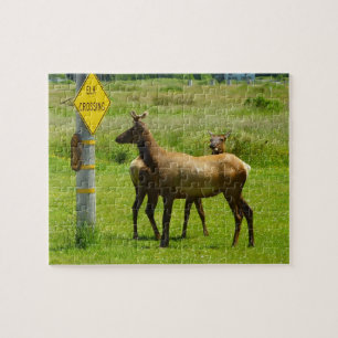 Elchüberquerung Kalifornien Wildlife-Fotografie Puzzle