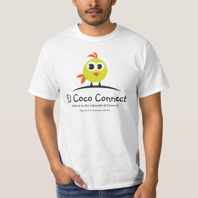 ELCoco schließen - Elcoco.co Logo-Shirt an T-Shirt (Vorderseite)