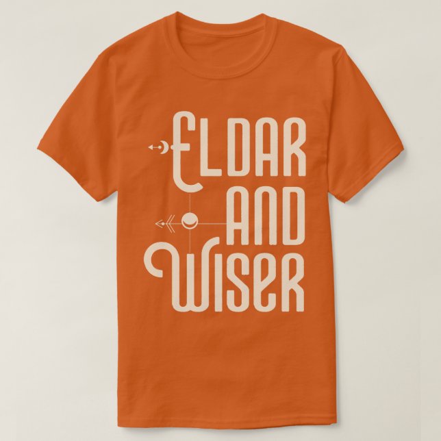 Eldar und Wiser Funny Wargaming T-Shirt (Design vorne)