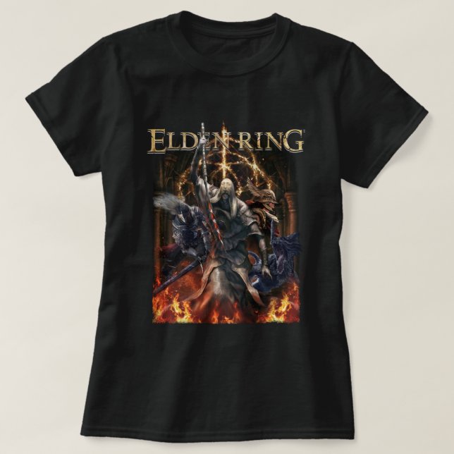 elden Ring 4 Zeichen Essenziell T-Shirt (Design vorne)