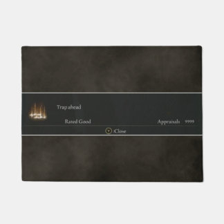 Elden Ring doormat, "Trap ahead" rated Fußmatte