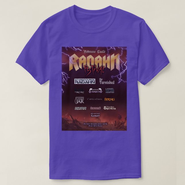Elden Ring Radahn Festival Poster4 T-Shirt (Design vorne)