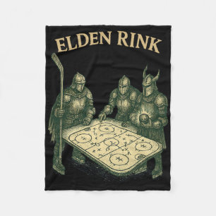 Elden Rink Lustiger Hockey-Ritter Parodie Fantasy- Fleecedecke