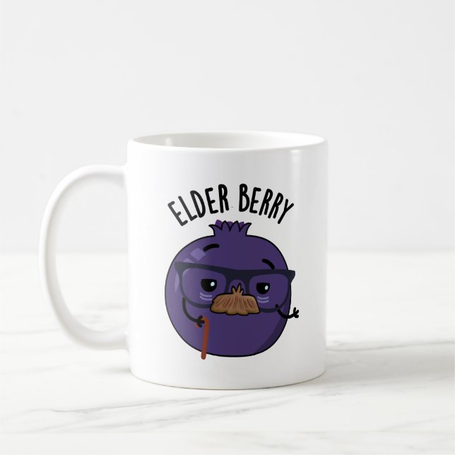 Elder berry Funny Berry Pun Kaffeetasse (Links)