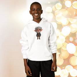 Elder Christmas Elf Boy's Hoodie