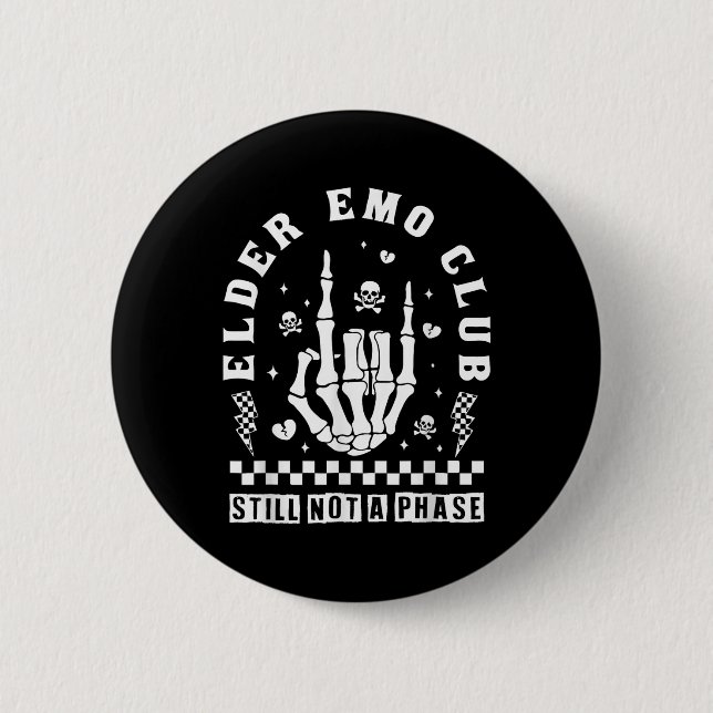 Elder Emo Club Immer noch nicht nur eine Phase Ske Button (Vorderseite)