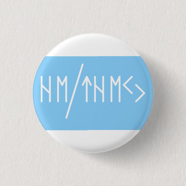 Elder Futhark Er/Sie Pronouns Button (Vorderseite)