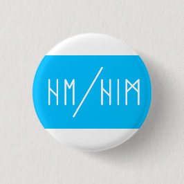 Elder Futhark He/Him Pronouns Button