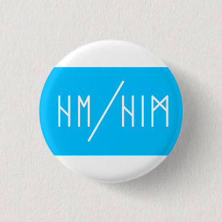Elder Futhark He/Him Pronouns Button