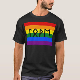 Elder Futhark Liebe Pride Flag T-Shirt