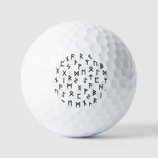 Elder futhark runes golfball