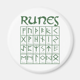 Elder Futhark Runes Magnet