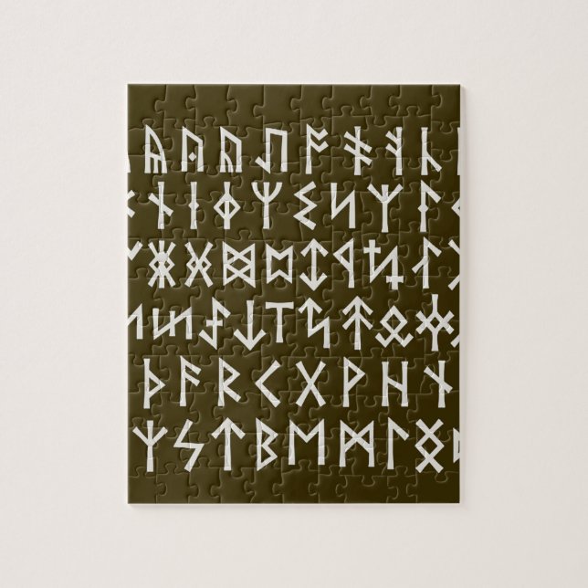 Elder Futhark Runes Puzzle (Vertikal)