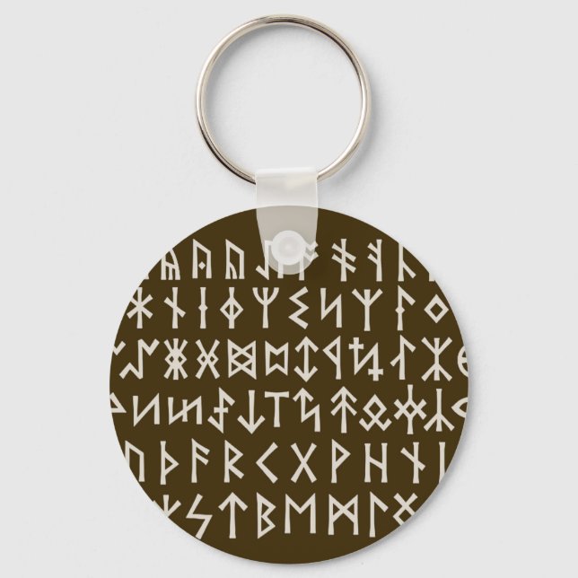 Elder Futhark Runes Schlüsselanhänger (Vorderseite)