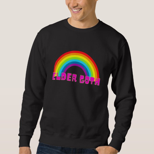 Elder Goth Gothic Rainbow Sweatshirt (Vorderseite)