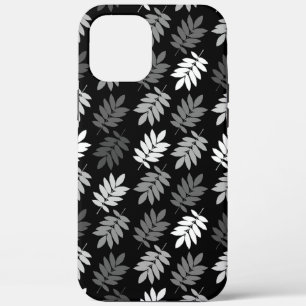 Elder Leaf Muster Schwarz Weiß Grau Case-Mate iPhone Hülle