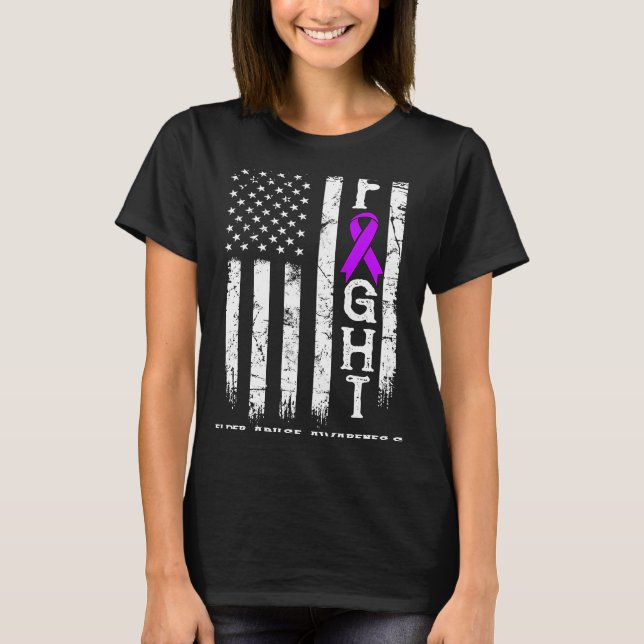 Elder Missuse Warrior US Flag T-Shirt (Vorderseite)