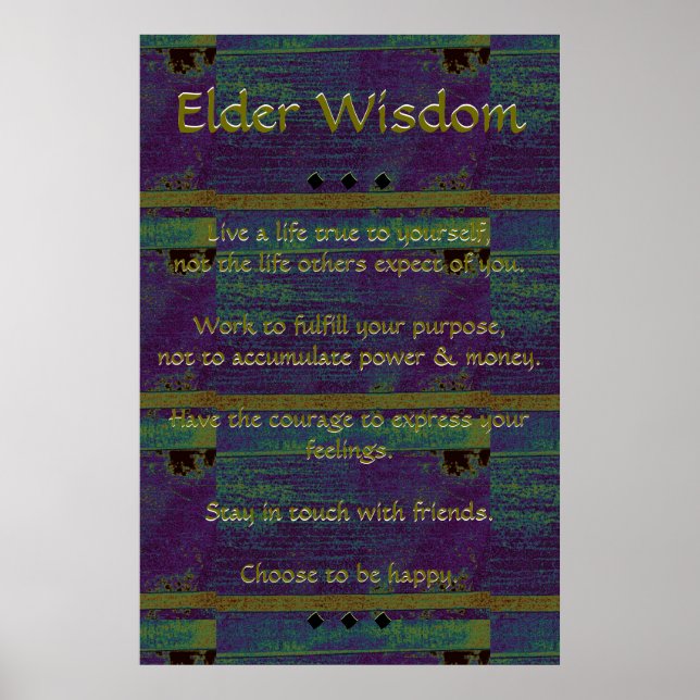 Elder Wisdom III Poster (Vorne)