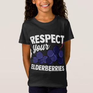 Elderberry Fruit Pun Funny Geschenk für Veganer T-Shirt