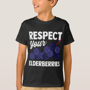Elderberry Fruit Pun Funny Geschenk für Veganer T-Shirt