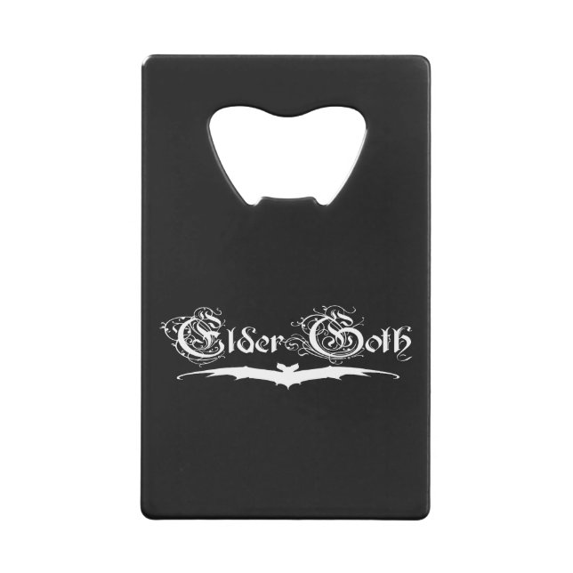 ElderGoth (weißer Text) Geldbeutel Flaschenöffner (Vorderseite)