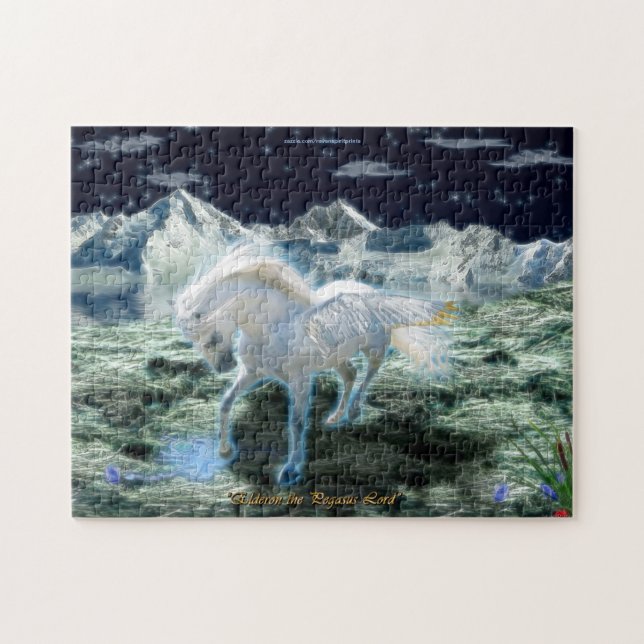 Elderon the Pegasus Lord Fantasy Art Puzzle (Horizontal)