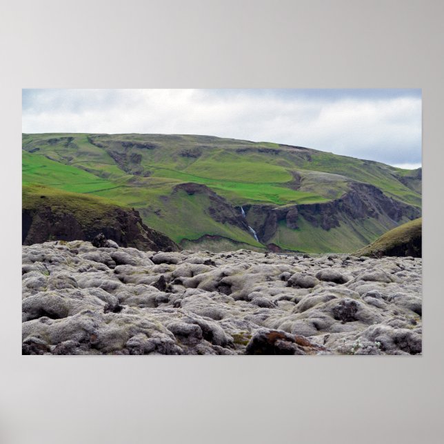 Eldhraun Lava Field - Süd-Island Poster (Vorne)
