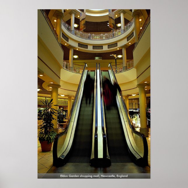 Eldon Garden shopping mall, Newcastle, England Poster (Vorne)