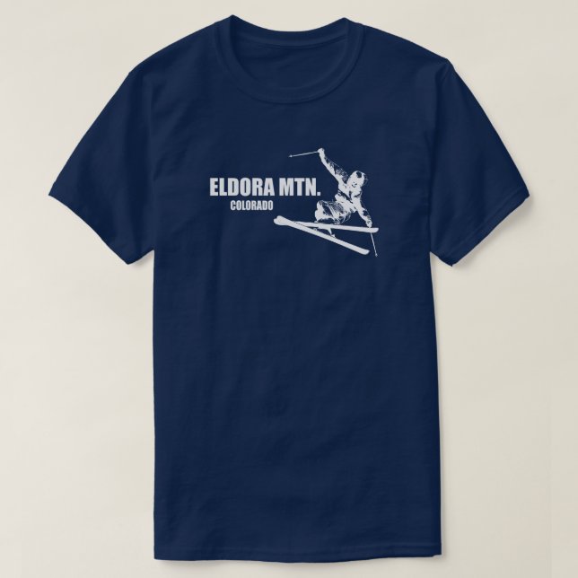 Eldora Mountain Colorado Skier T-Shirt (Design vorne)