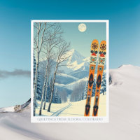 Eldora Mountain Colorado Skigebiet Postcard
