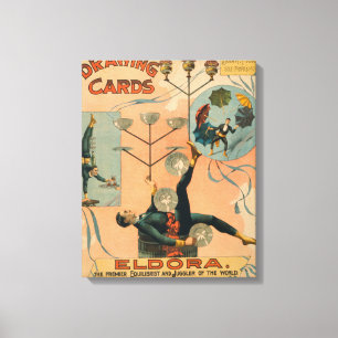 Eldora, Premier Equilibrist und Juggler Leinwanddruck