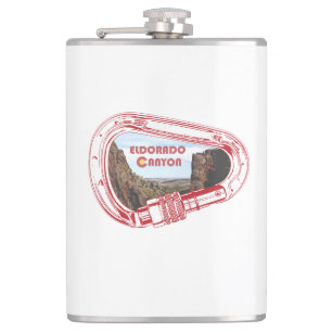 Eldorado Canyon Klettersteig Carabiner Flachmann