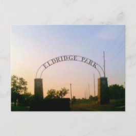 Eldridge Park in Elmira, NY at Sunset Postcard Postkarte