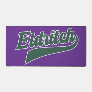Eldritch League Schrift – Vintage-Lettering Schreibtischunterlage