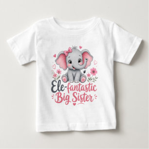 Ele-fantastisches Design für große Schwester mit s Baby T-shirt