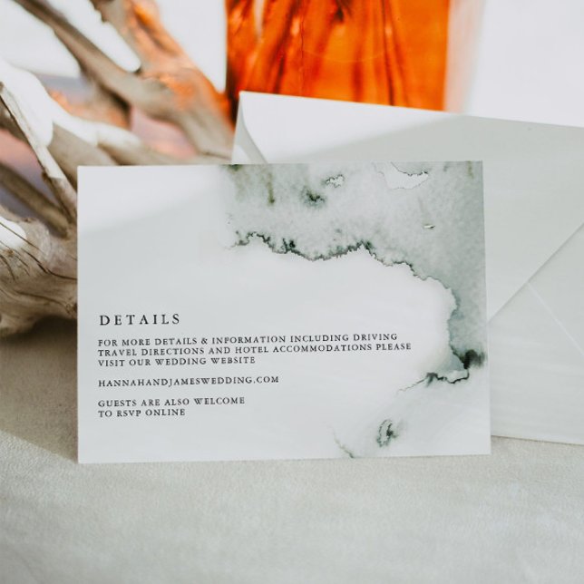 Eleanor - Details zur Hochzeitskarte für grünes Wa Einladung (Von Creator hochgeladen)