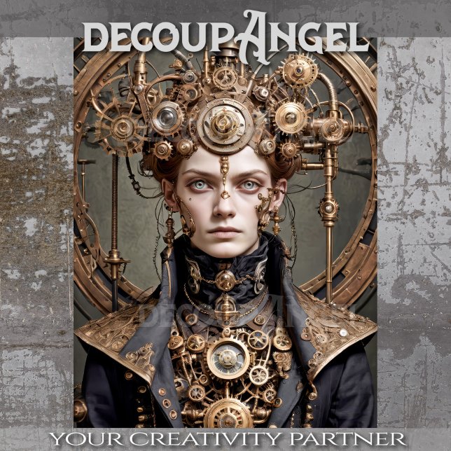 Eleanor, die Steampunk-Kaiserin - Decoupage - Seidenpapier (Von Creator hochgeladen)