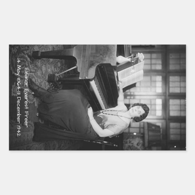 Eleanor Everest Freer Rechteckiger Aufkleber (Vorderseite)