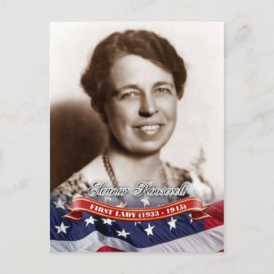 Eleanor Roosevelt, First Lady of the USA Postkarte
