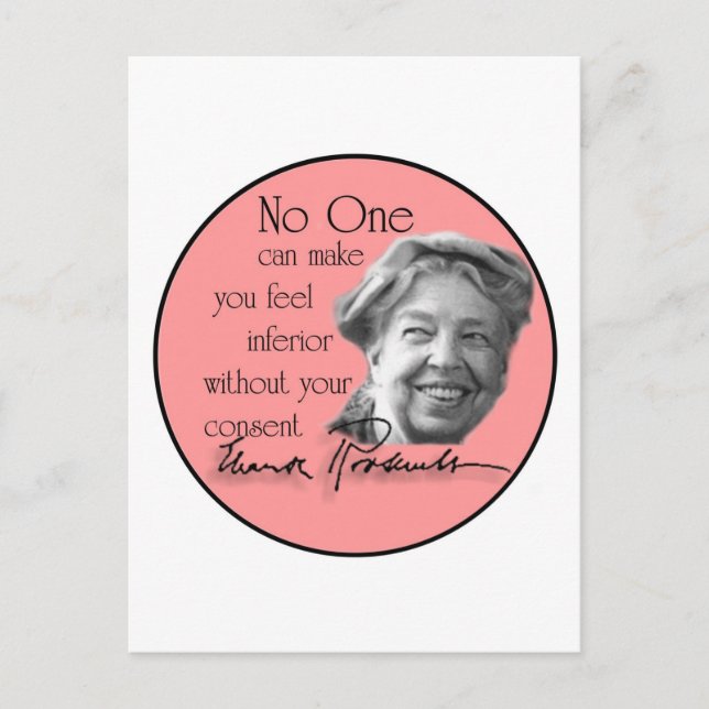 Eleanor Roosevelt - First Lady of the World Postkarte (Vorderseite)