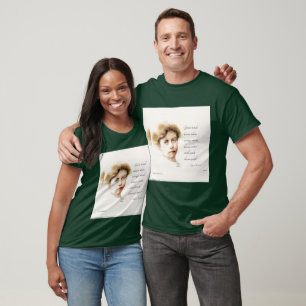 Eleanor Roosevelt & Great Minds Zitat Unisex T-Shirt