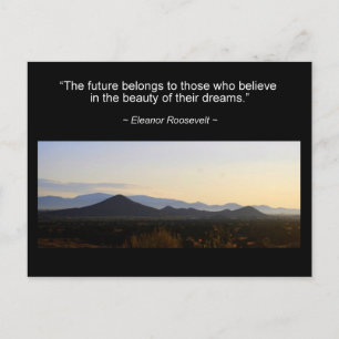 Eleanor Roosevelt Inspiration Zitat Postcard Postkarte