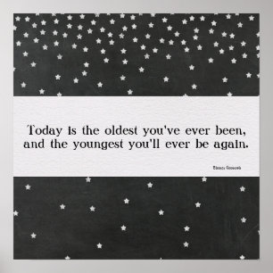 Eleanor Roosevelt Quote Chalkboard Design Poster