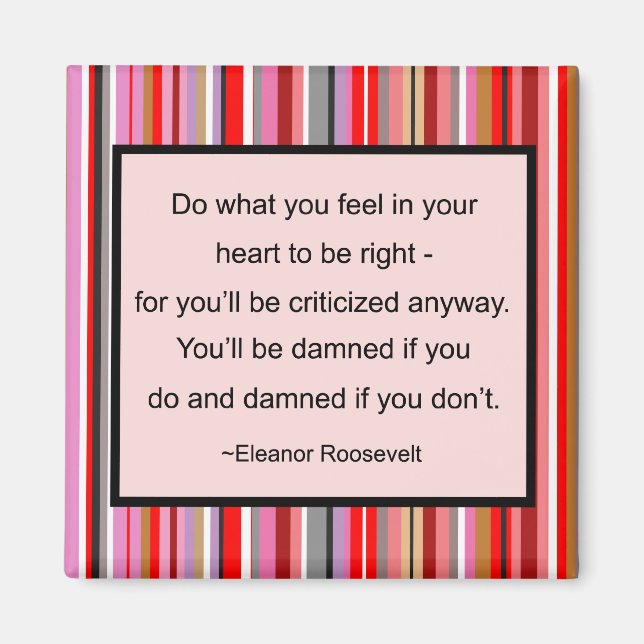 Eleanor Roosevelt Quote Magnet (Vorne)