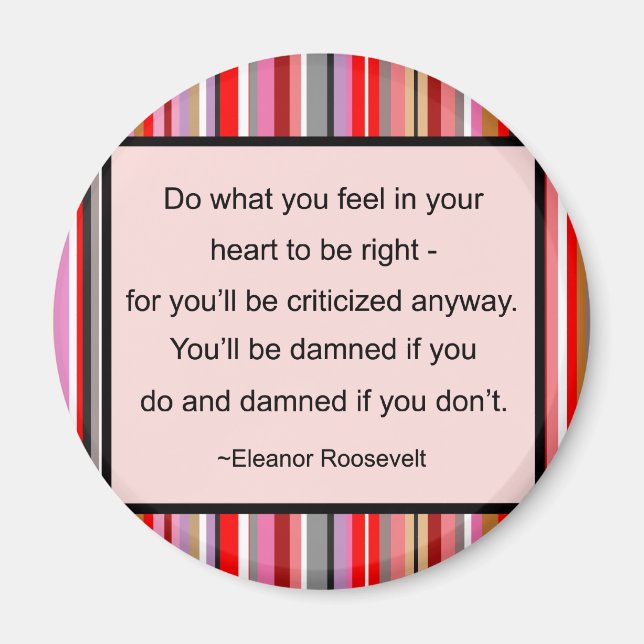 Eleanor Roosevelt Quote Magnet (Vorne)