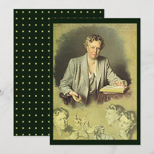 Eleanor Roosevelt White House Portrait Flat Karte