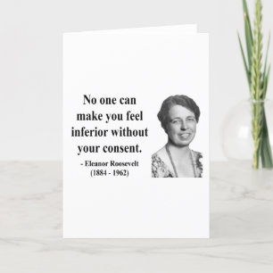 Eleanor Roosevelt Zitat 1b Karte