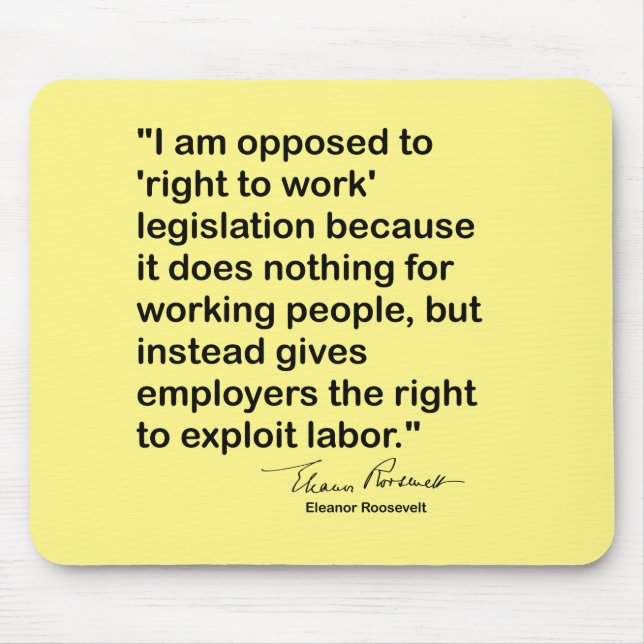 Eleanor Roosevelt Zitat Mousepad (Vorne)